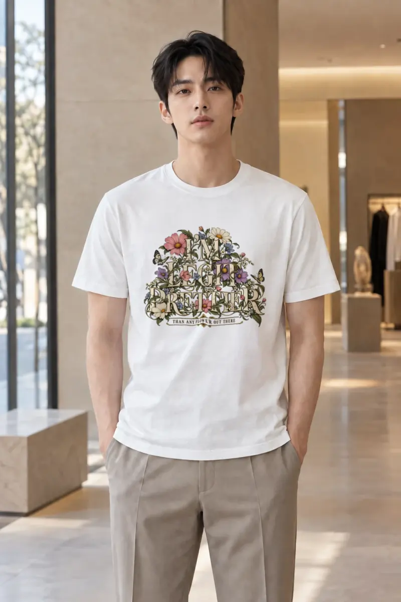 "In Bloom" Heavyweight Unisex Crewneck T-shirt | Gildan 5000
