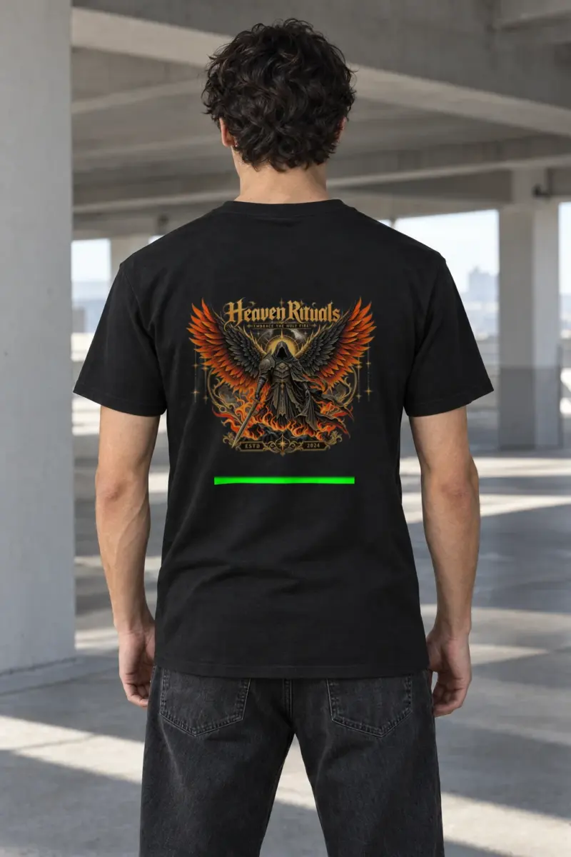 "Incantation Hell" Heavyweight Unisex Crewneck T-shirt | Gildan 5000