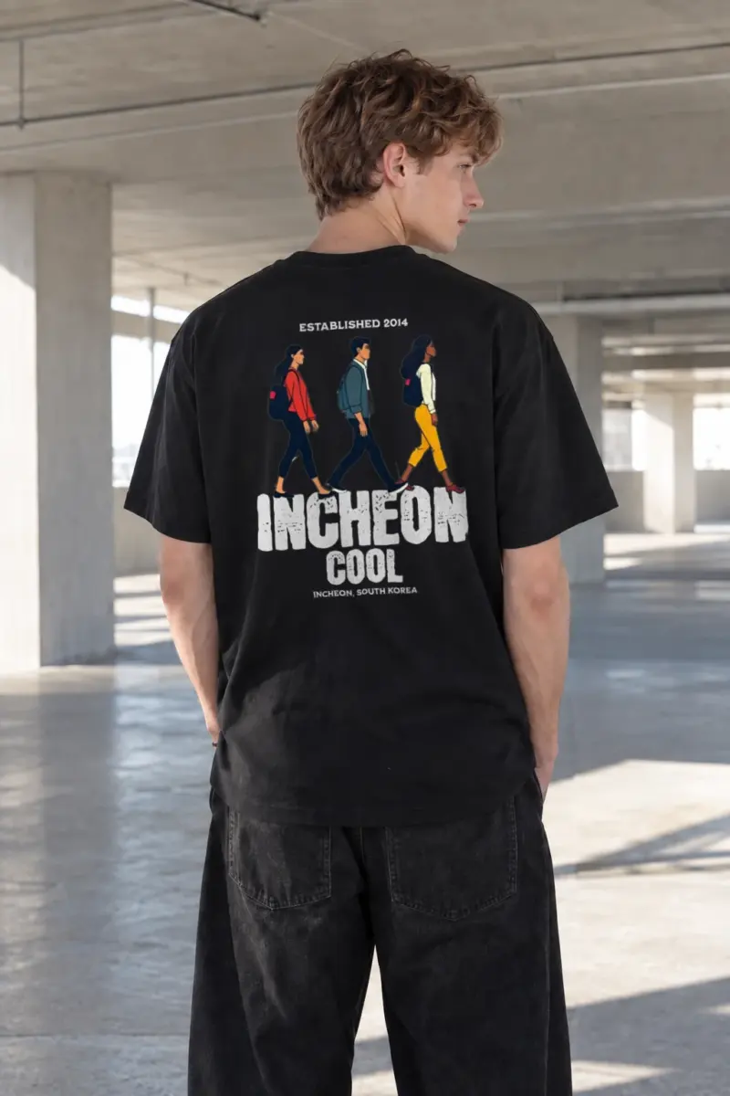 “Incheon Cool” Heavyweight Unisex Crewneck T-shirt | Gildan 5000