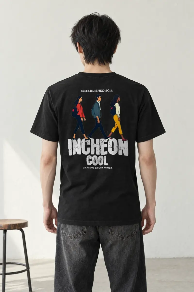 "Incheon Cool" Heavyweight Unisex Crewneck T-shirt | Gildan 5000