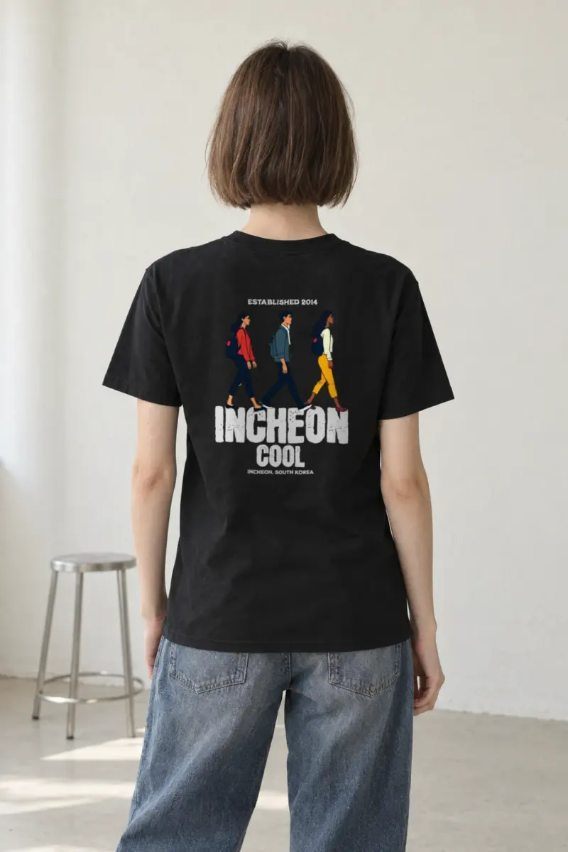 "Incheon Cool" Heavyweight Unisex Crewneck T-shirt