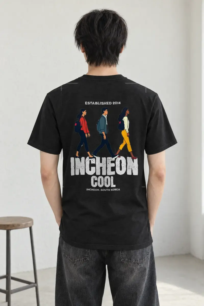 "Incheon Cool" Heavyweight Unisex Crewneck T-shirt