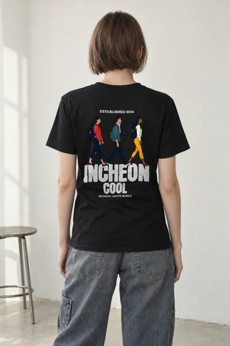 "Incheon Cool" Heavyweight Unisex Crewneck T-shirt