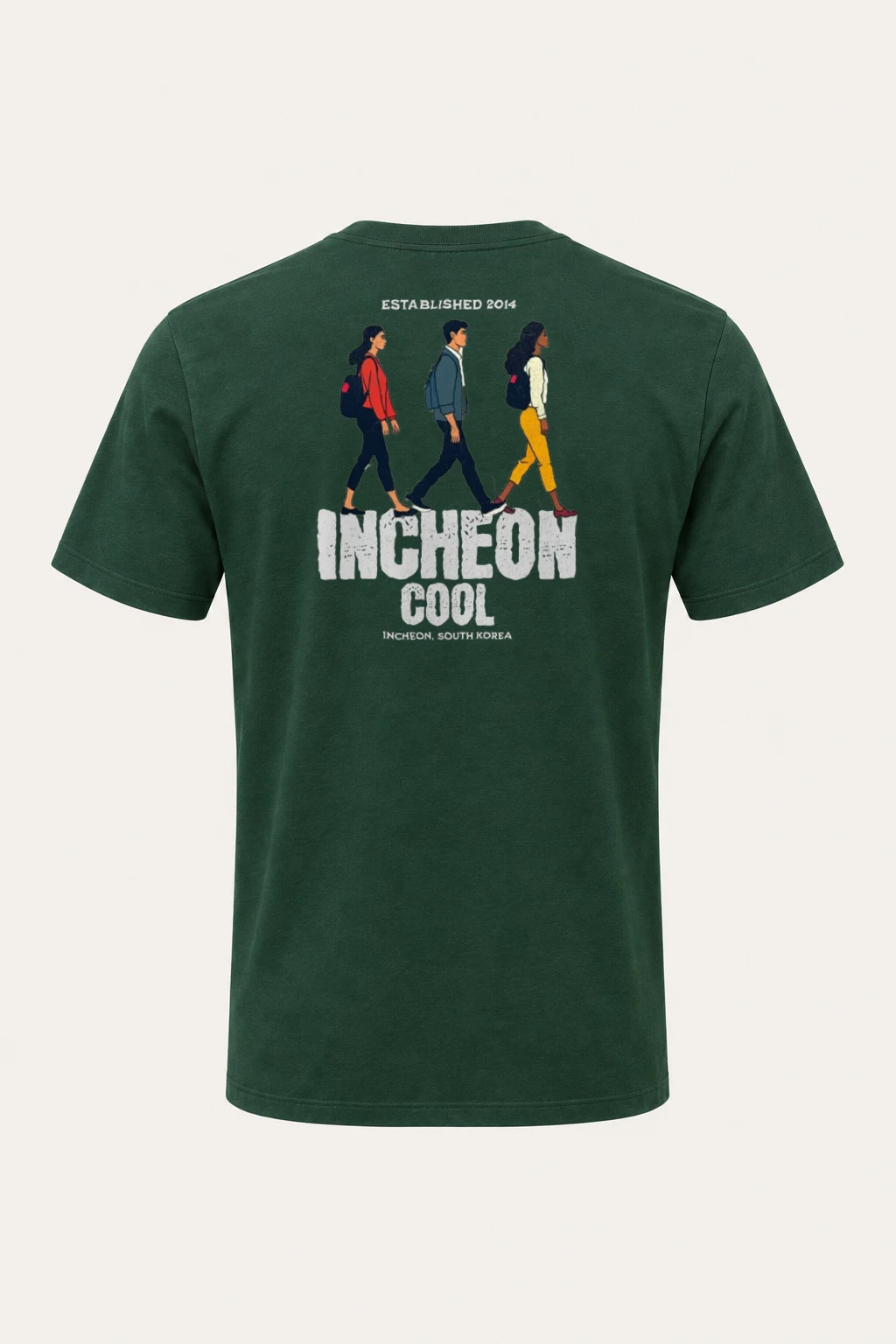 "Incheon Cool" Heavyweight Unisex Crewneck T-shirt | Gildan 5000