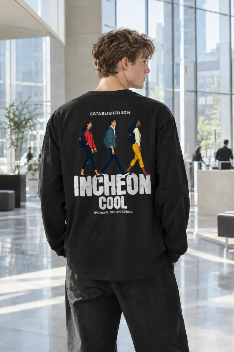 "Incheon Cool" Unisex Longsleeve T-shirt | Gildan 2400