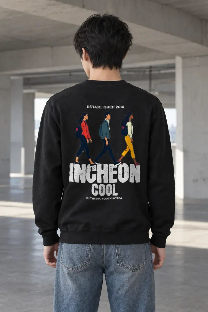 "Incheon Cool Walkers" Heavy Blend Unisex Crewneck Sweatshirt