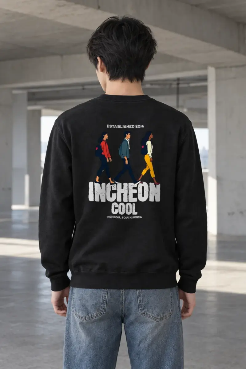 "Incheon Cool Walkers" Heavy Blend Unisex Crewneck Sweatshirt