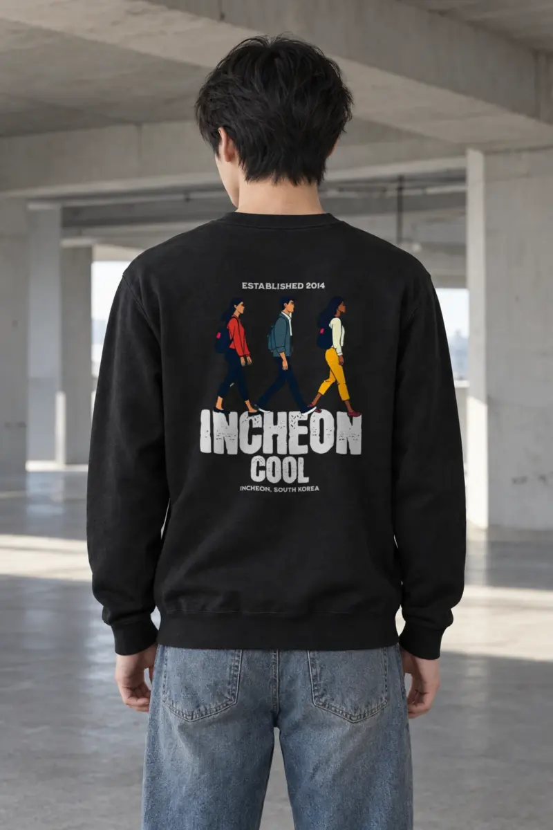 "Incheon Cool Walkers" Heavy Blend Unisex Crewneck Sweatshirt
