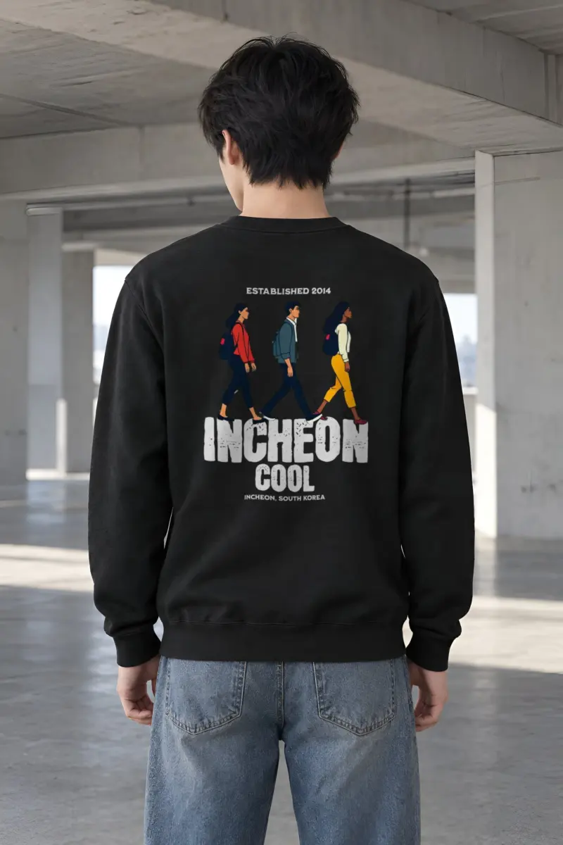 "Incheon Cool Walkers" Heavy Blend Unisex Crewneck Sweatshirt