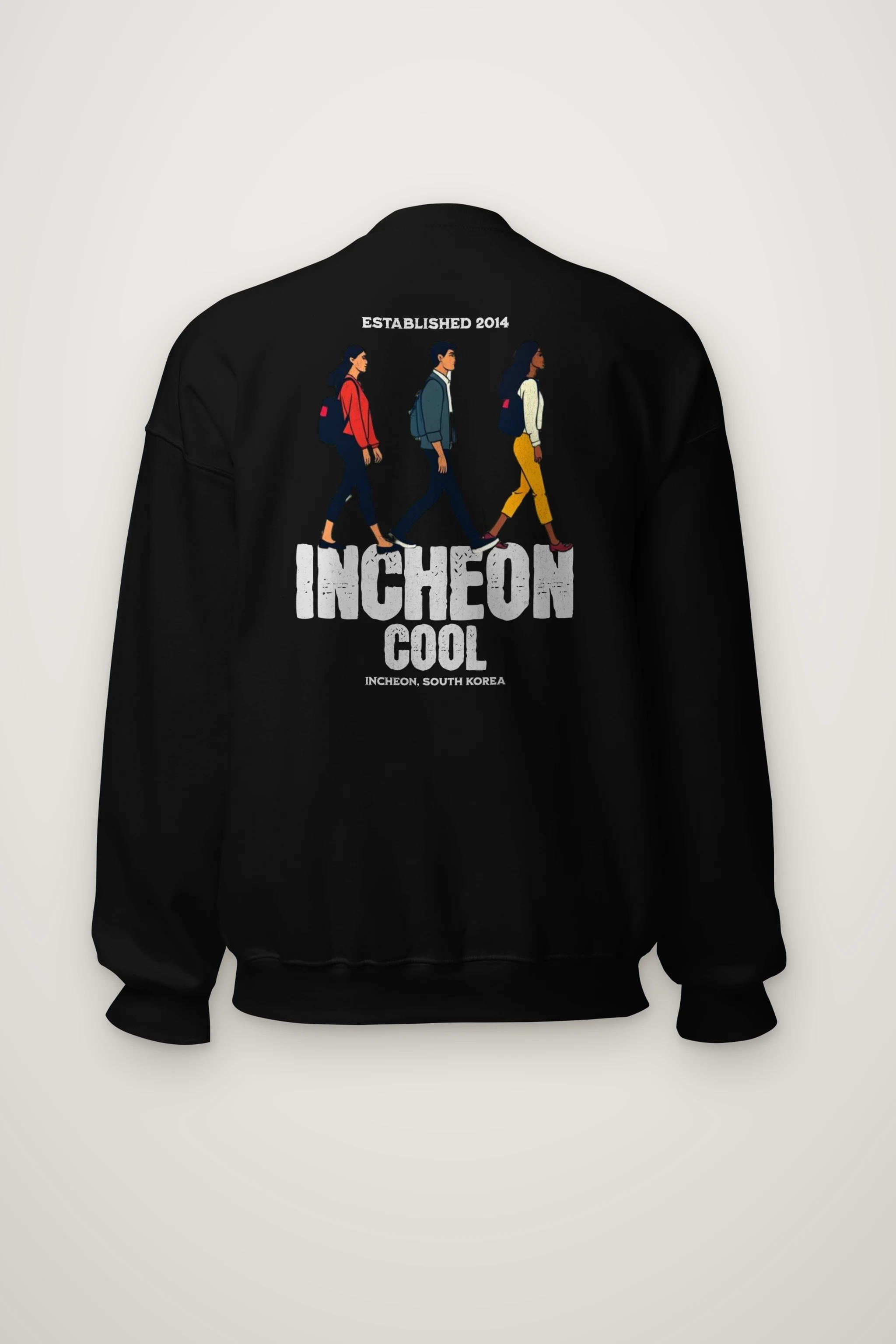 "Incheon Cool Walkers" Heavy Blend Unisex Crewneck Sweatshirt