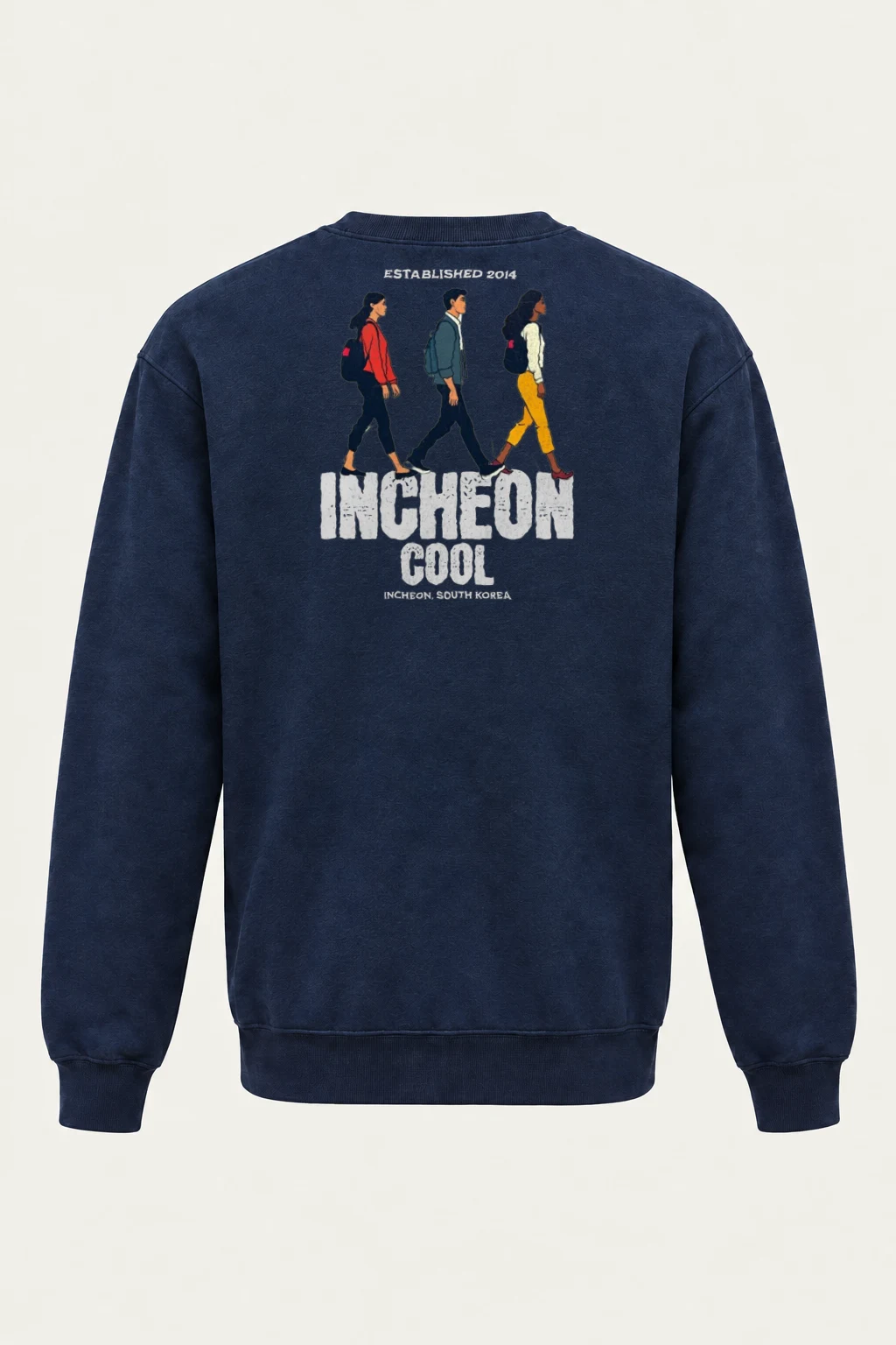 "Incheon Cool Walkers" Heavy Blend Unisex Crewneck Sweatshirt | Gildan 18000
