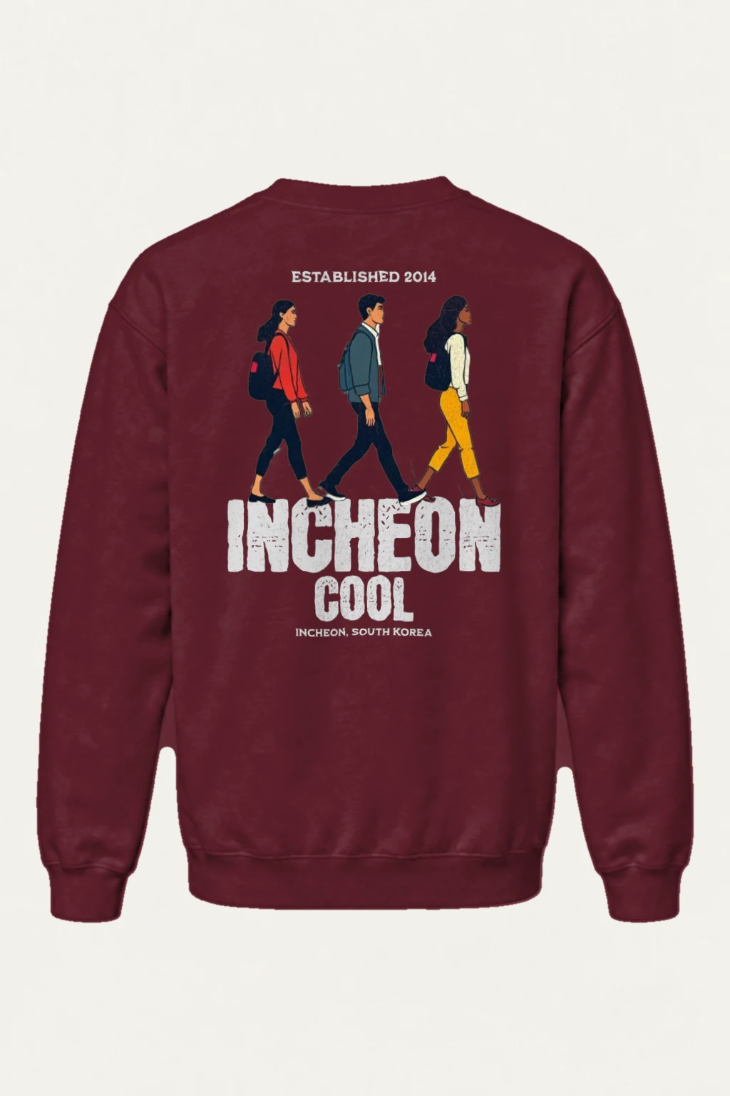 "Incheon Cool Walkers" Heavy Blend Unisex Crewneck Sweatshirt | Gildan 18000
