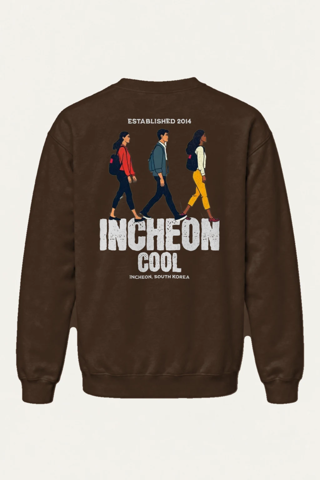 "Incheon Cool Walkers" Heavy Blend Unisex Crewneck Sweatshirt | Gildan 18000