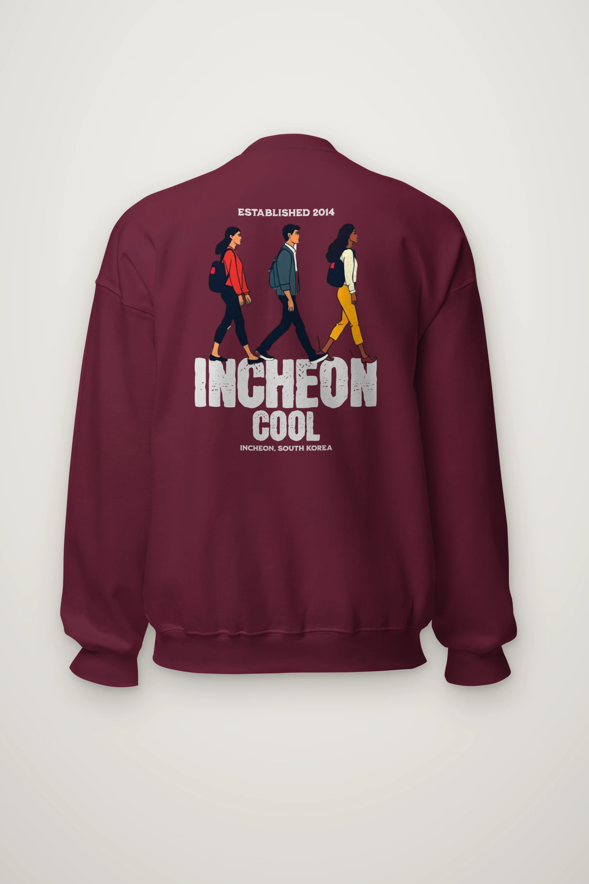 "Incheon Cool Walkers" Heavy Blend Unisex Crewneck Sweatshirt