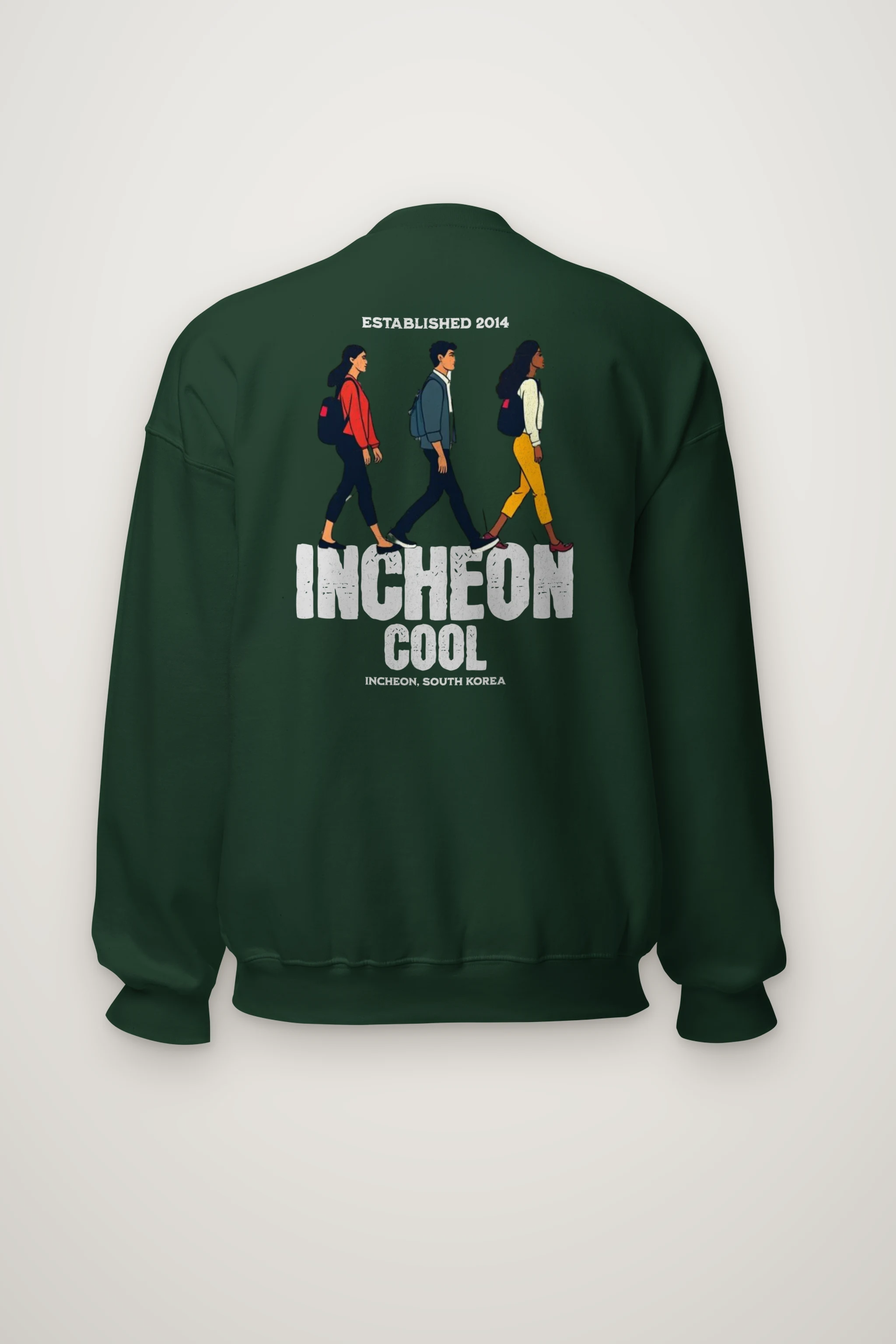 "Incheon Cool Walkers" Heavy Blend Unisex Crewneck Sweatshirt