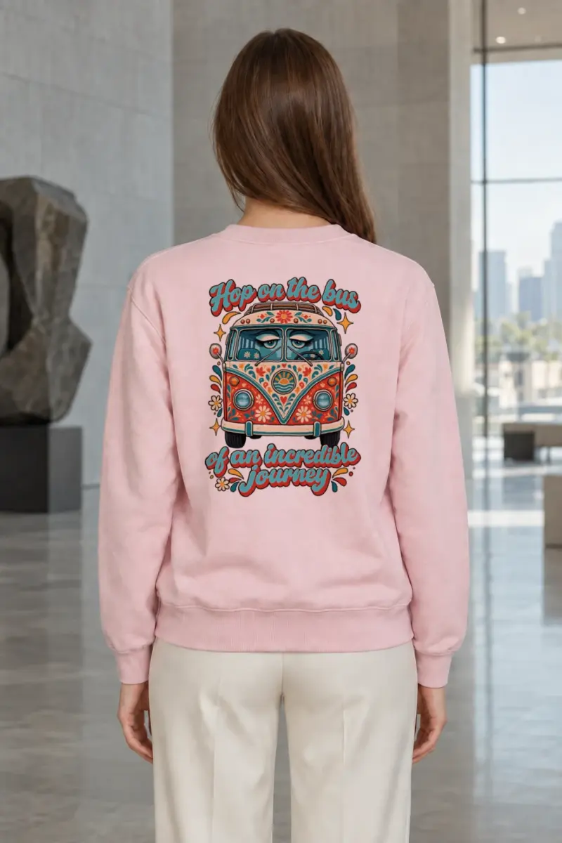 "Incredible Journey Bus" Heavy Blend Unisex Crewneck Sweatshirt | Gildan 18000