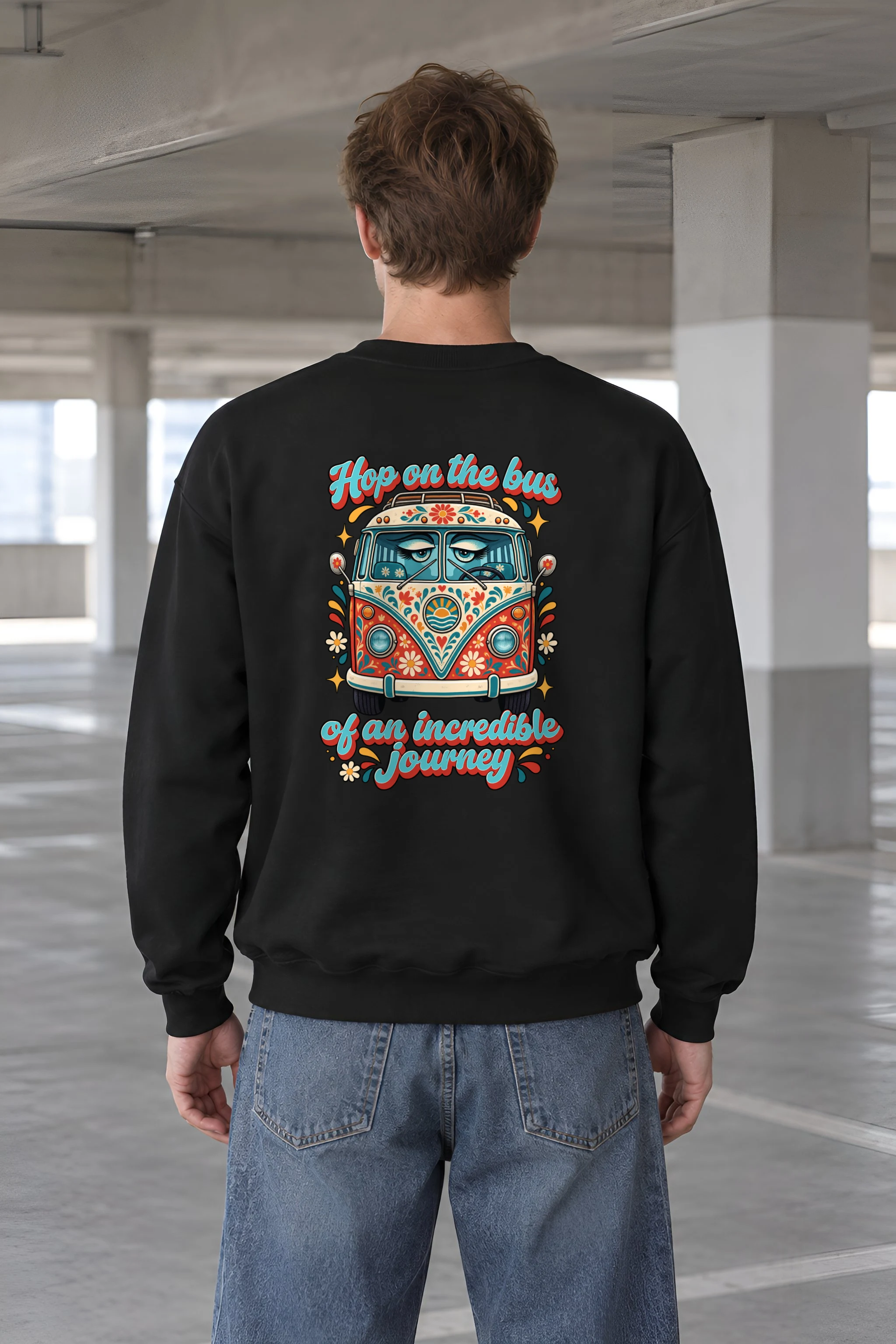 "Incredible Journey Bus" 1 Crewneck Sweatshirt