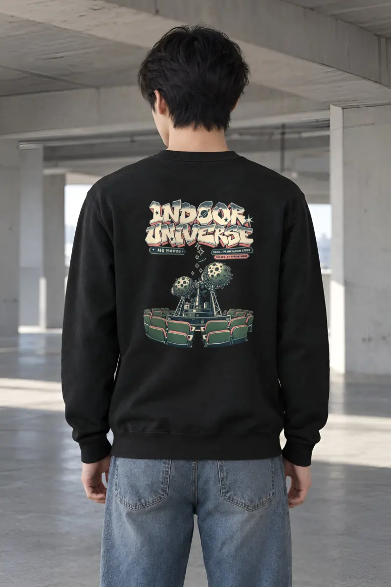"Indoor Universe" Heavy Blend Unisex Crewneck Sweatshirt