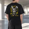 "Industrial Rabbit Warning" Heavyweight Unisex Crewneck T-shirt | Gildan 5000