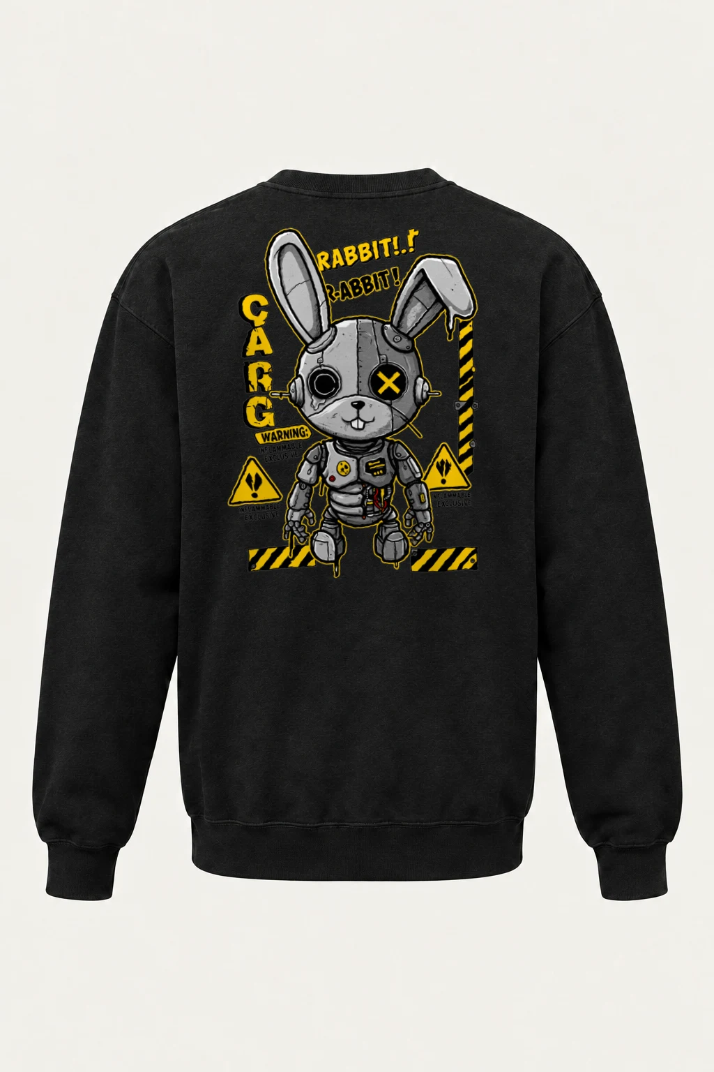 "Inflammable Rabbit" Heavy Blend Unisex Crewneck Sweatshirt | Gildan 18000