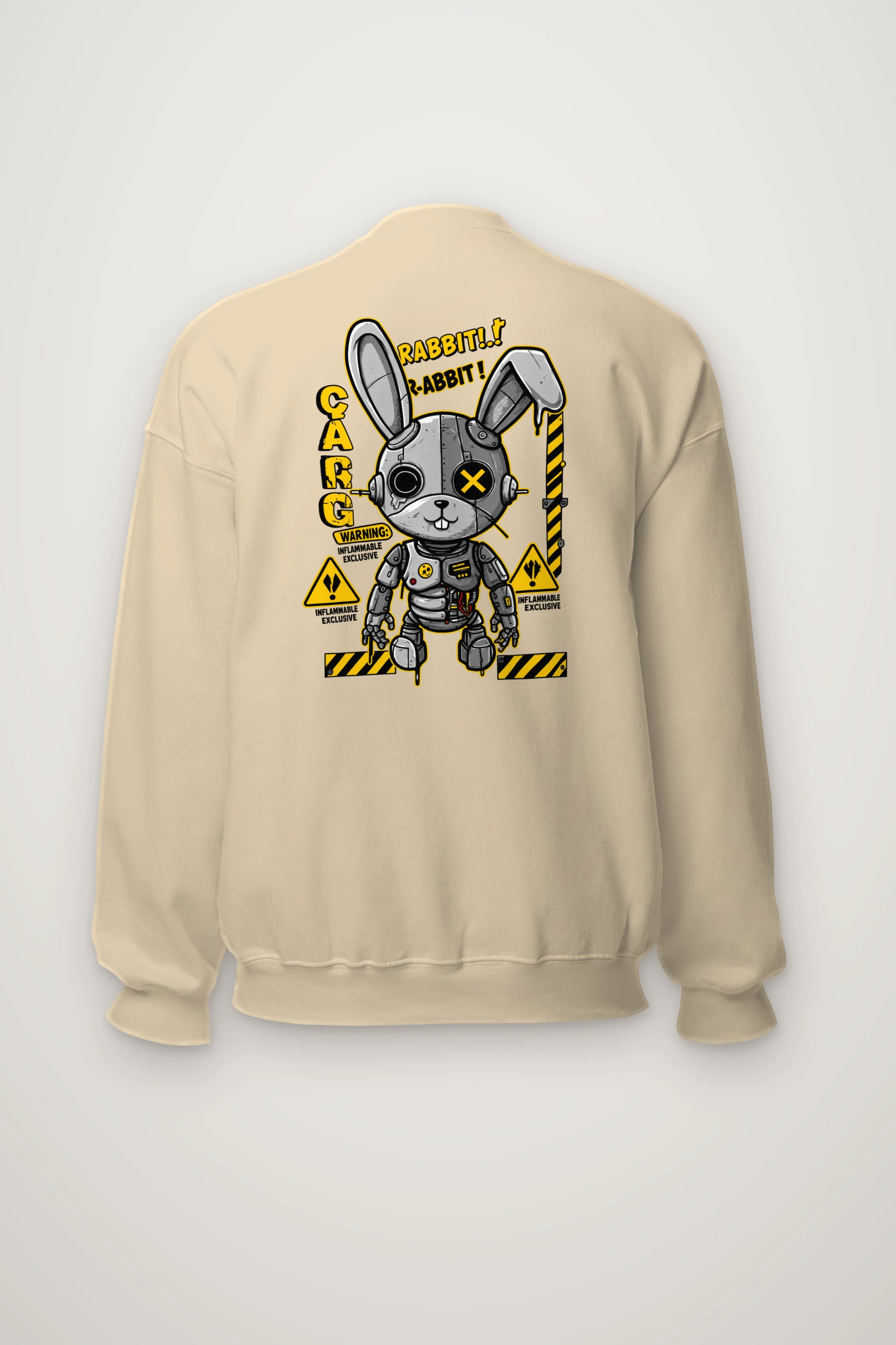 "Inflammable Rabbit" Heavy Blend Unisex Crewneck Sweatshirt
