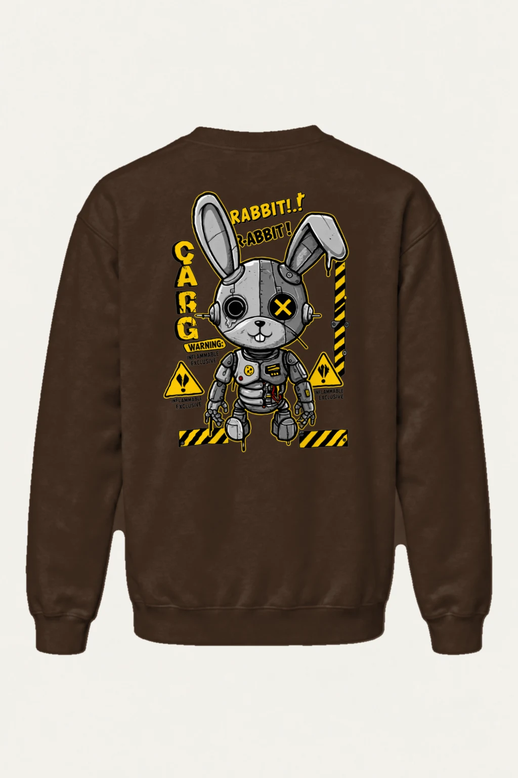"Inflammable Rabbit" Heavy Blend Unisex Crewneck Sweatshirt | Gildan 18000