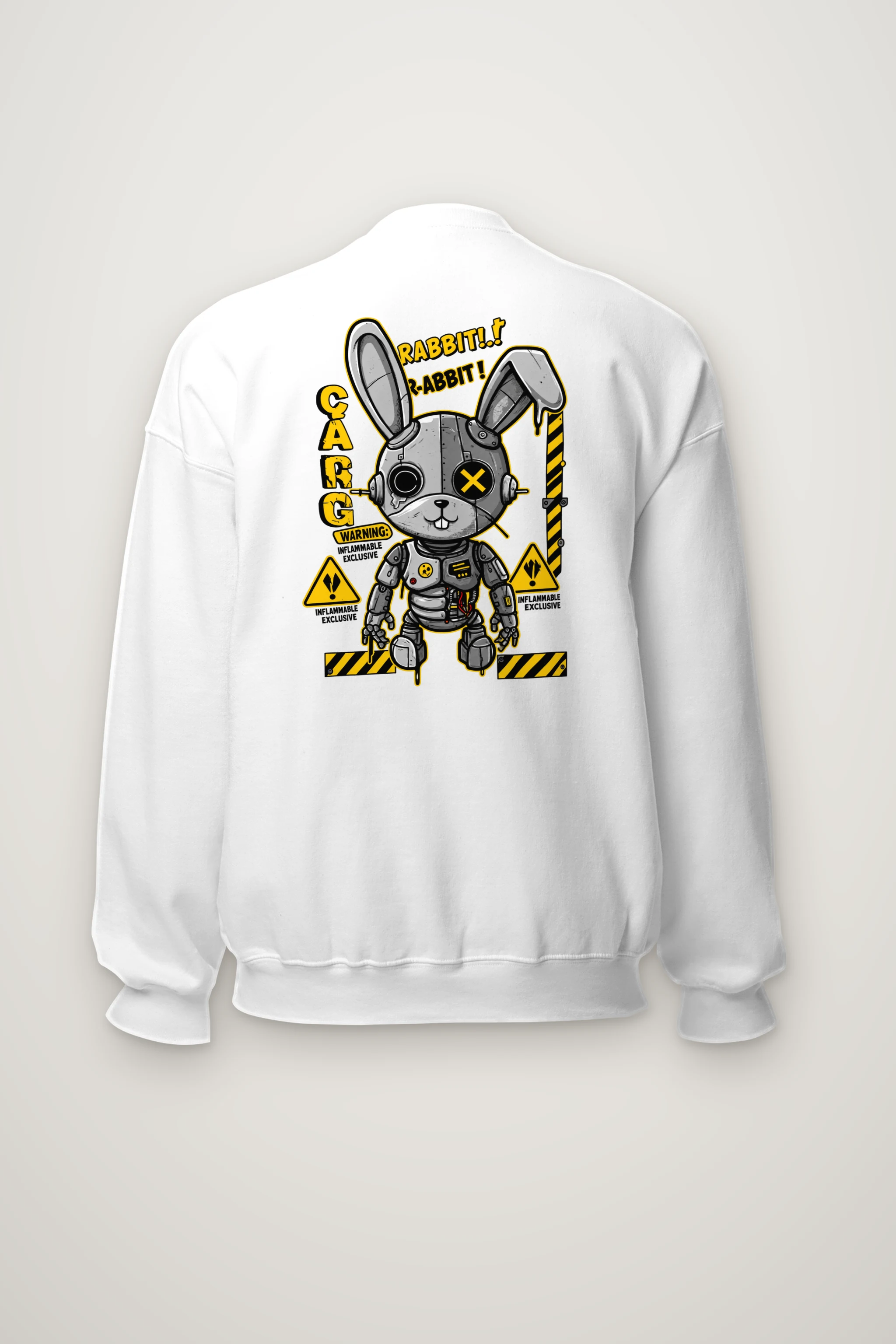 "Inflammable Rabbit" Heavy Blend Unisex Crewneck Sweatshirt