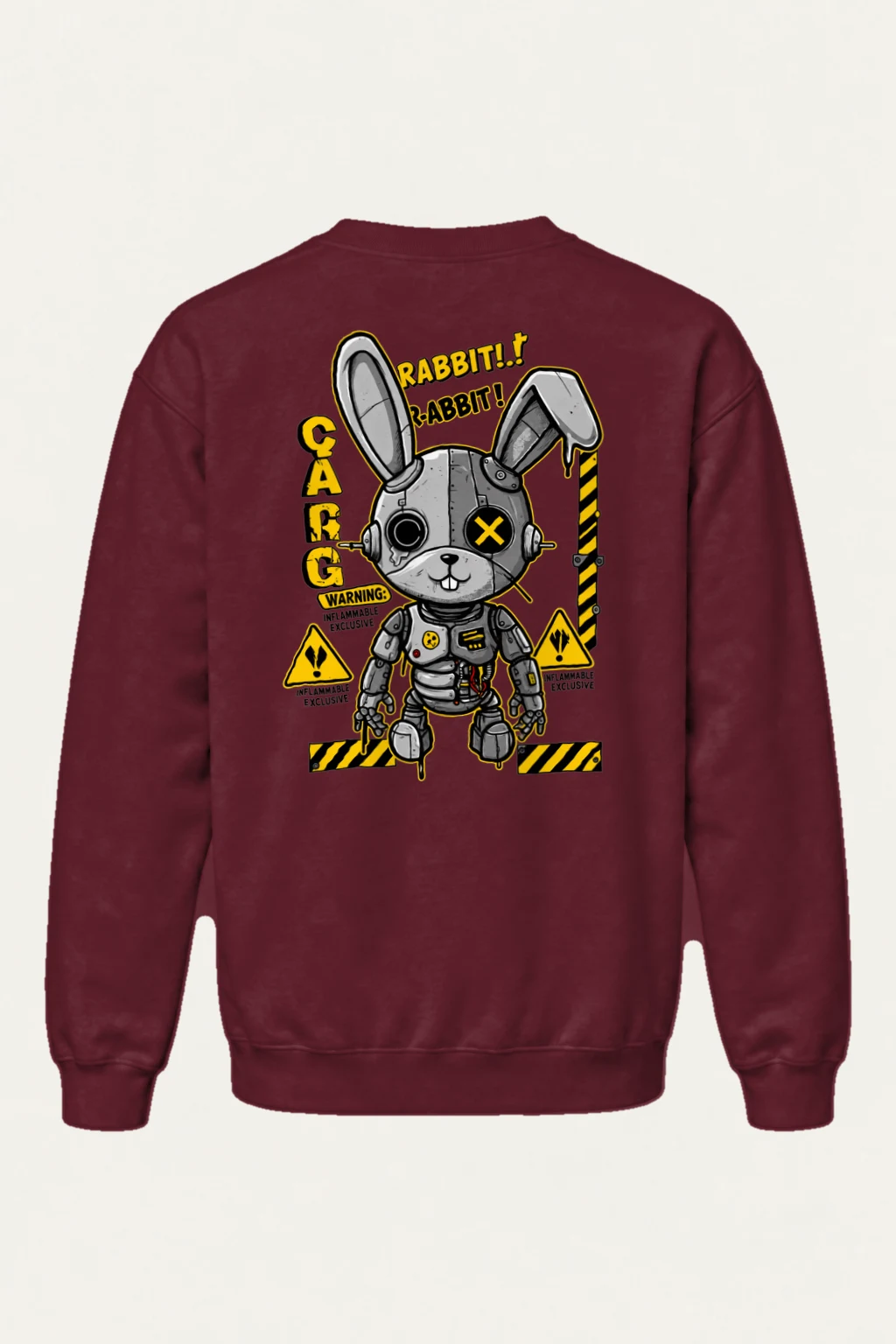 "Inflammable Rabbit" Heavy Blend Unisex Crewneck Sweatshirt | Gildan 18000