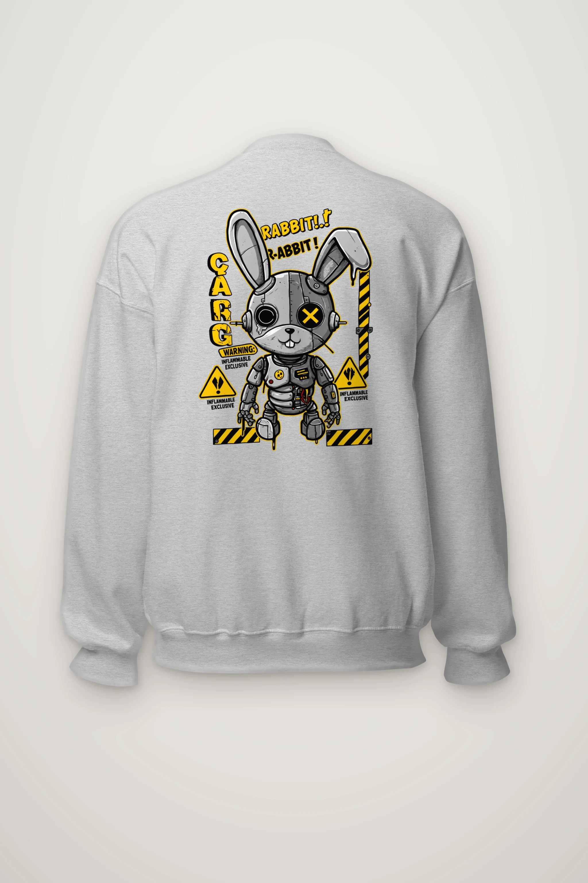 "Inflammable Rabbit" Heavy Blend Unisex Crewneck Sweatshirt