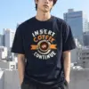 "Insert Coffee To Continue" Heavyweight Unisex Crewneck T-shirt | Gildan 5000