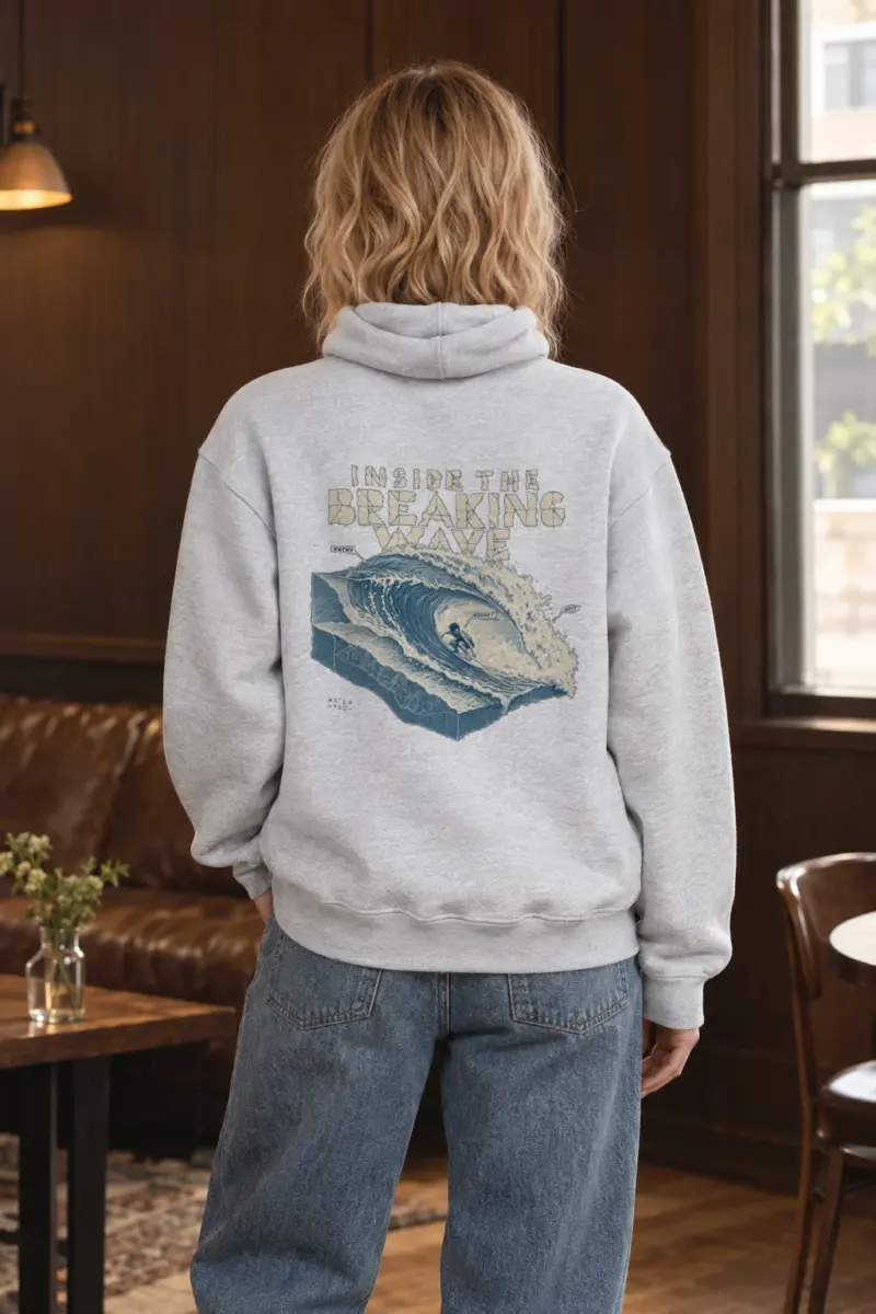 “Inside the Breaking Wave” Heavy Blend Unisex Pullover Hoodie