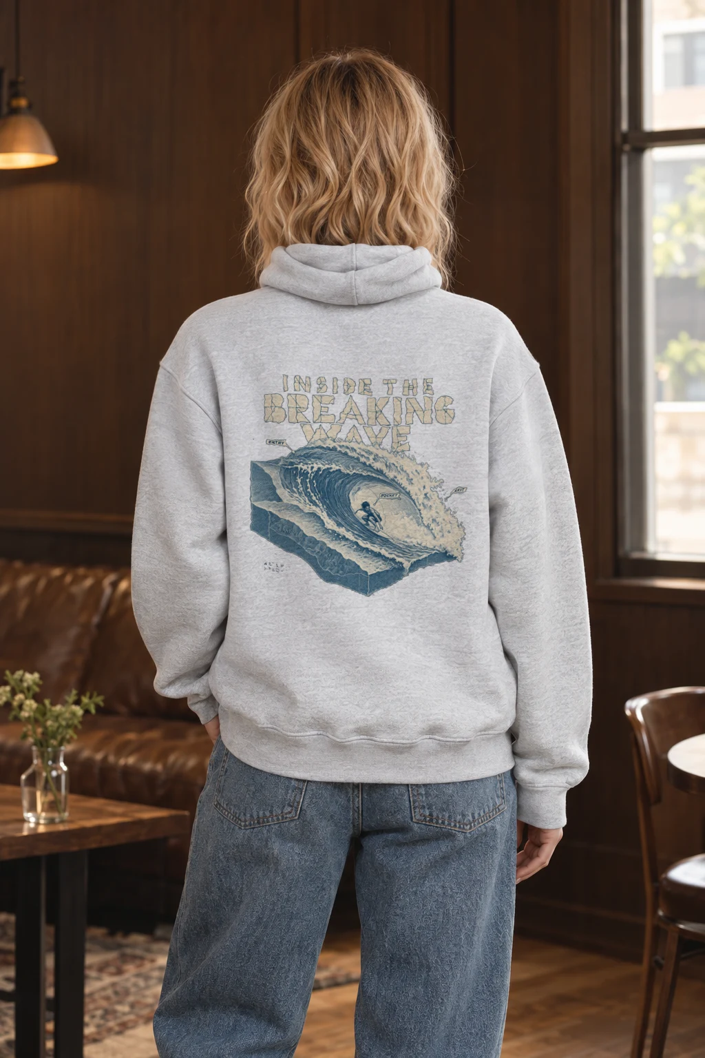 "Inside the Breaking Wave" Heavy Blend Unisex Pullover Hoodie