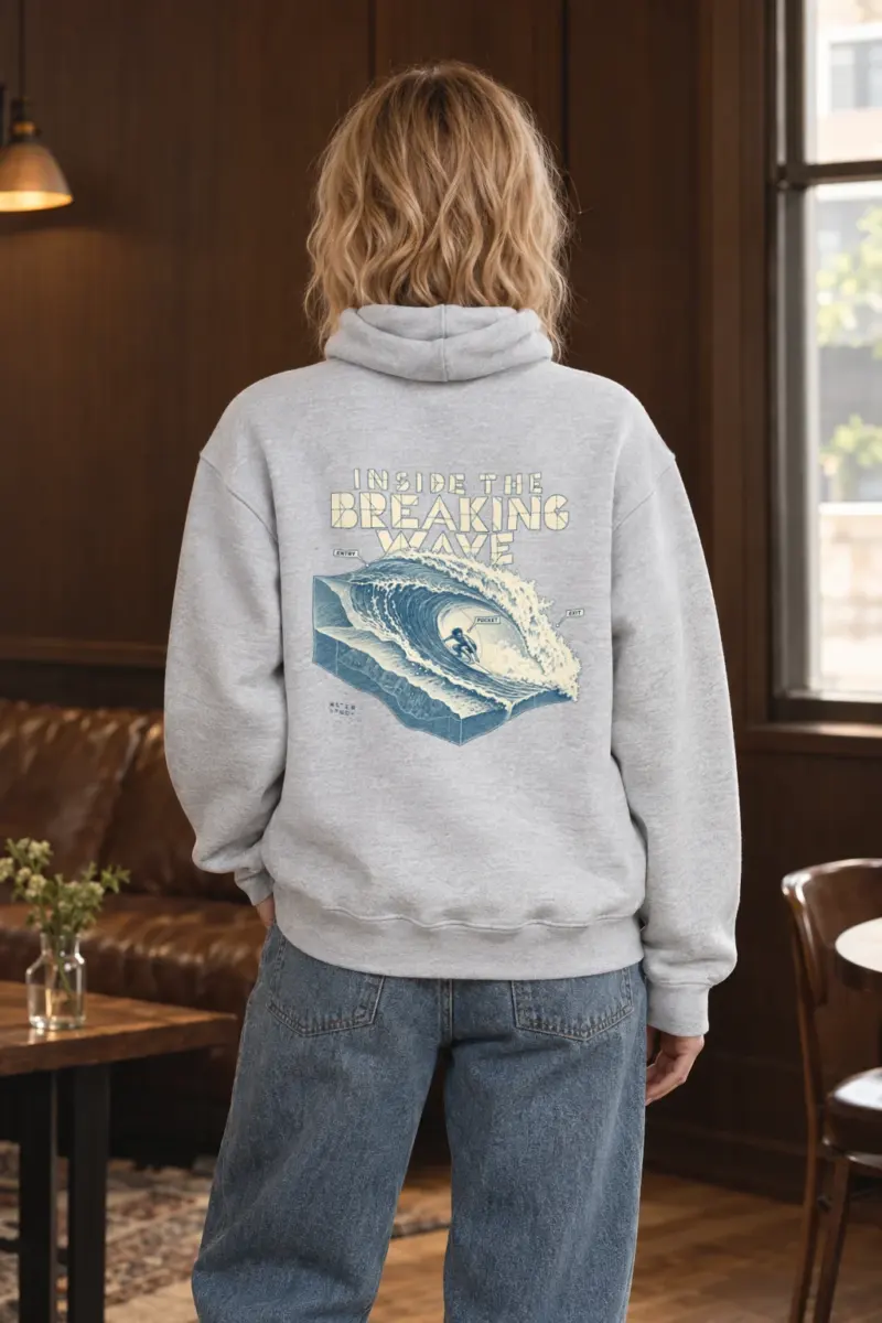 "Inside the Breaking Wave" Heavy Blend Unisex Pullover Hoodie