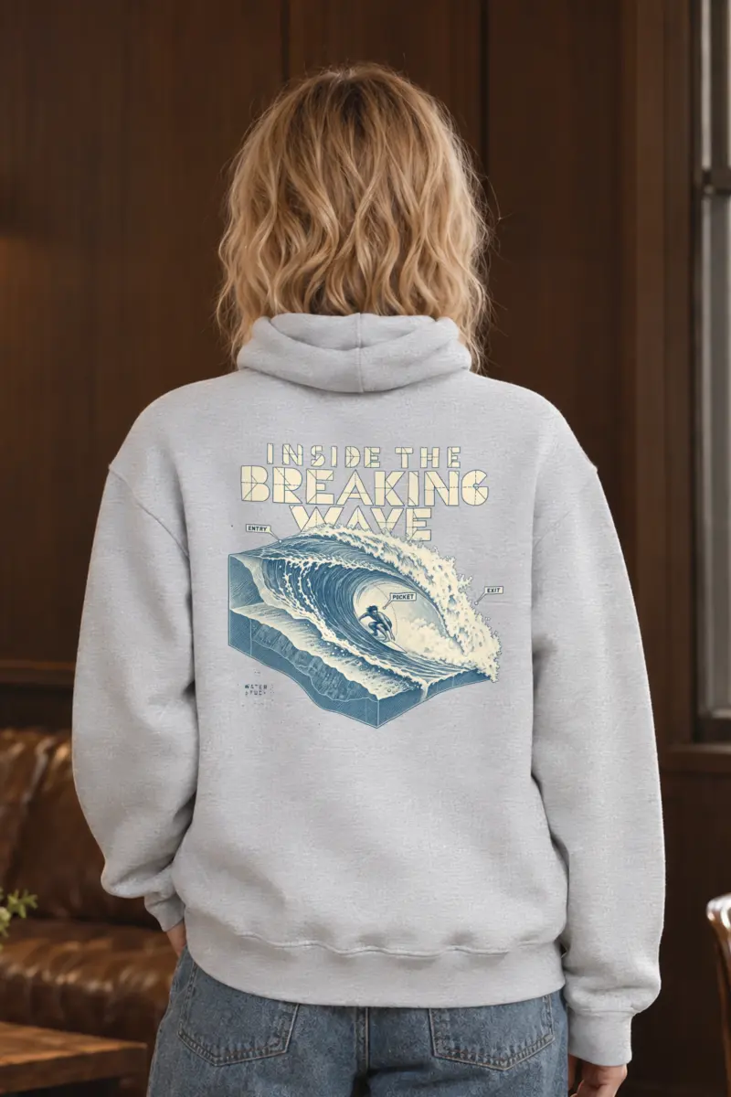"Inside the Breaking Wave" Heavy Blend Unisex Pullover Hoodie