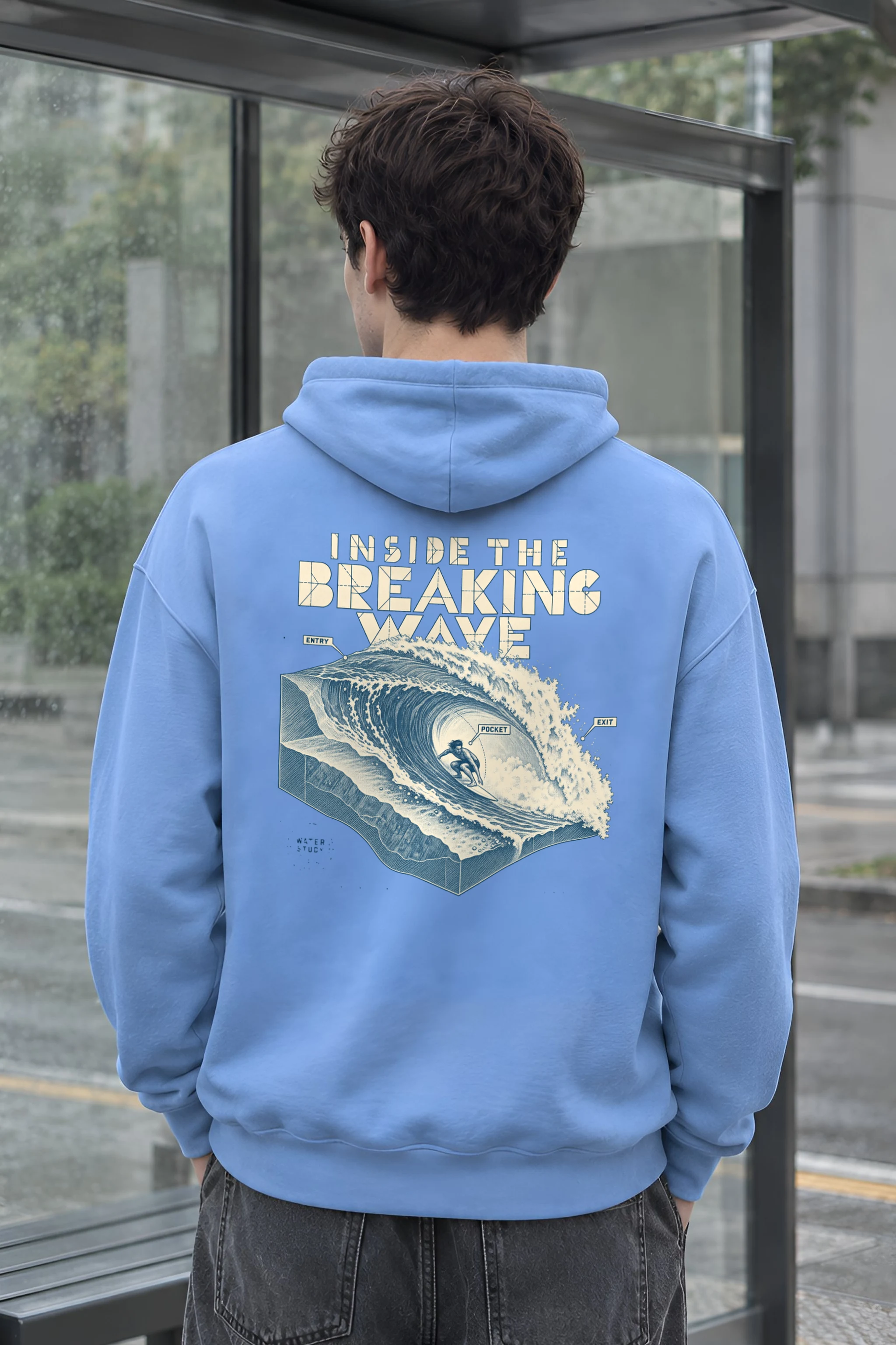 "Inside the Breaking Wave" Heavy Blend Unisex Pullover Hoodie