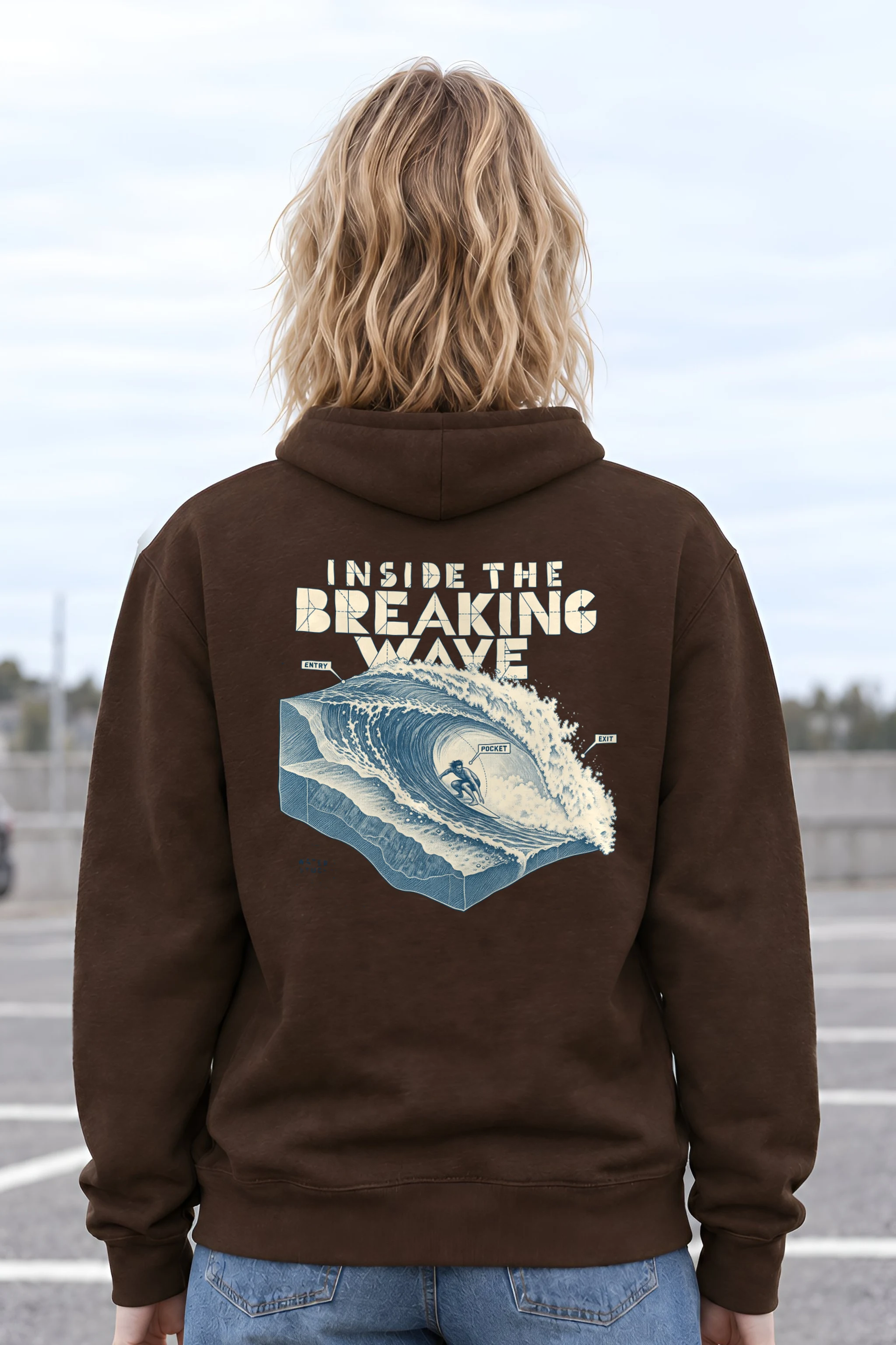 "Inside the Breaking Wave" Heavy Blend Unisex Pullover Hoodie