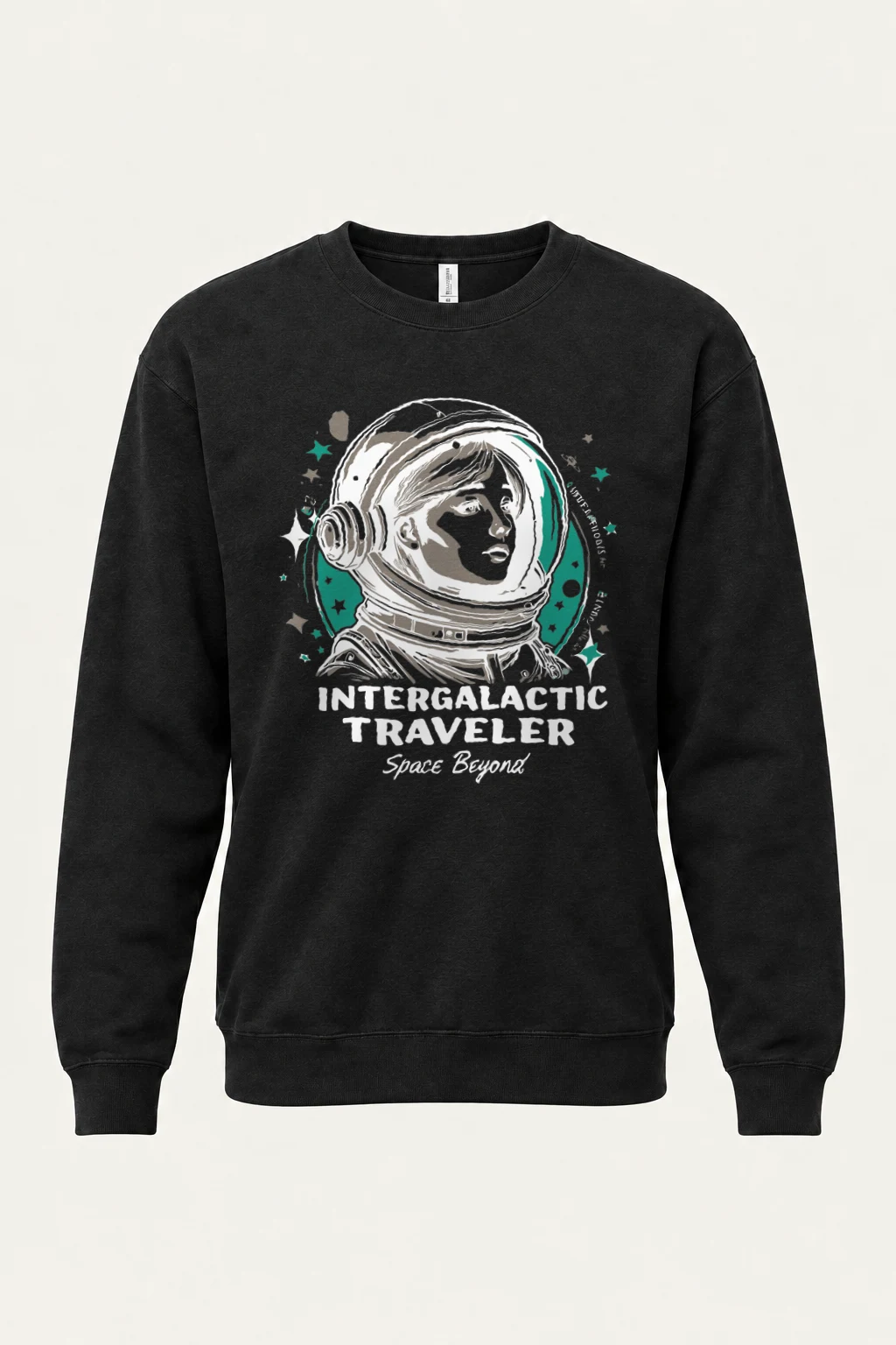 "Intergalactic Traveler" Heavy Blend Unisex Crewneck Sweatshirt | Gildan 18000