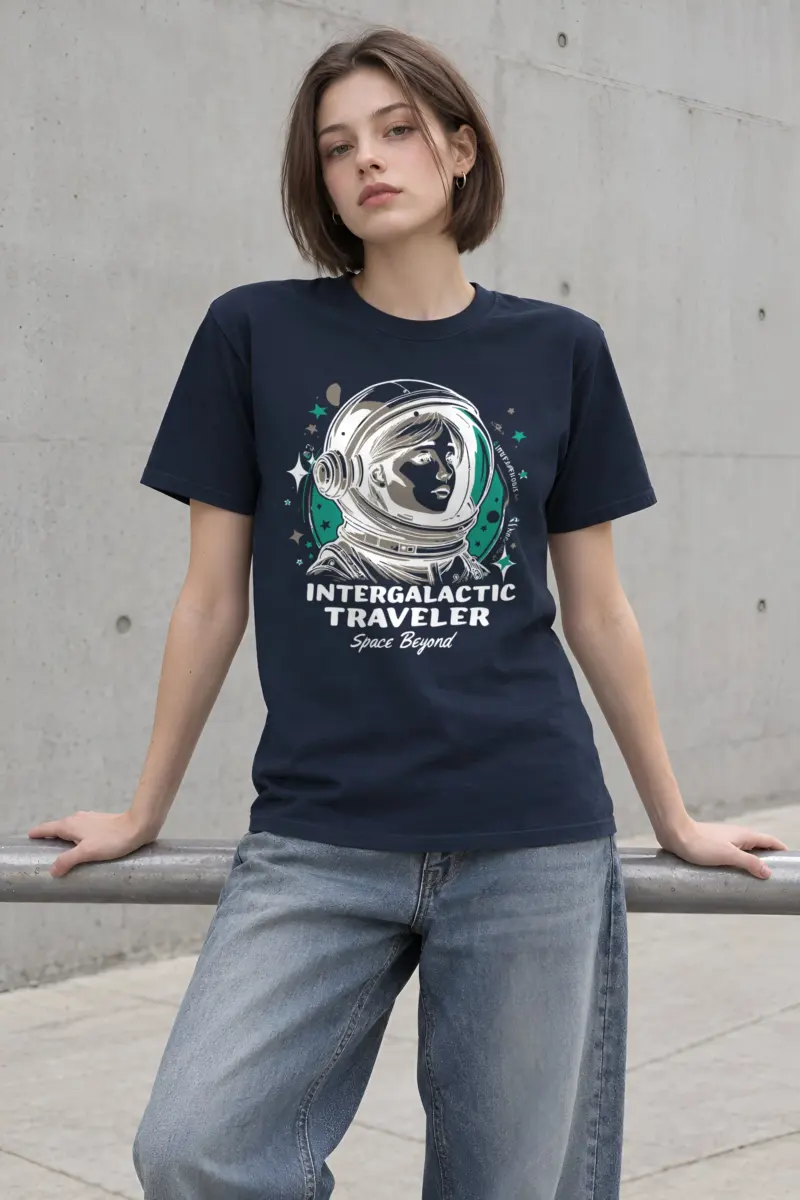 "Intergalactic Traveler" Heavyweight Unisex Crewneck T-shirt