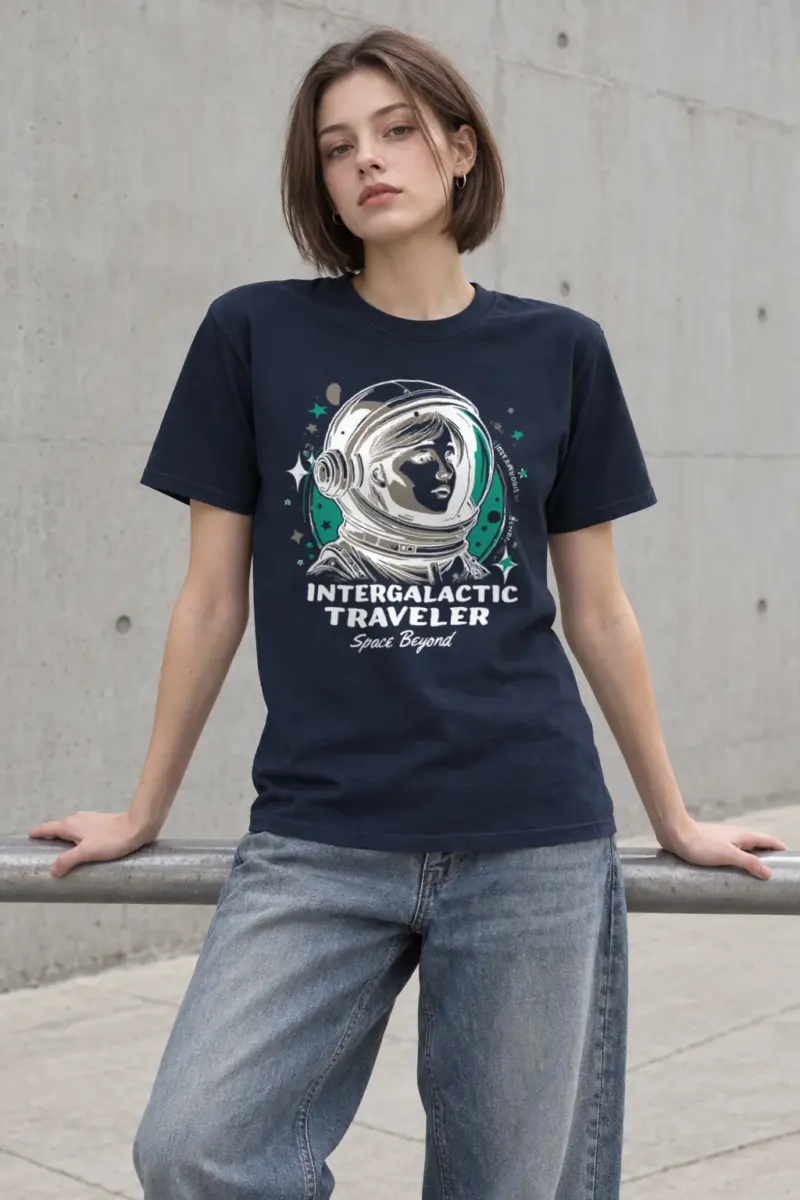 "Intergalactic Traveler" Heavyweight Unisex Crewneck T-shirt