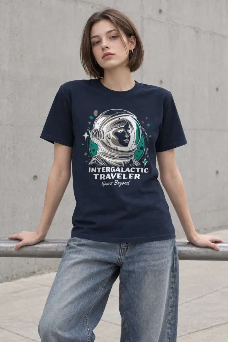"Intergalactic Traveler" Heavyweight Unisex Crewneck T-shirt