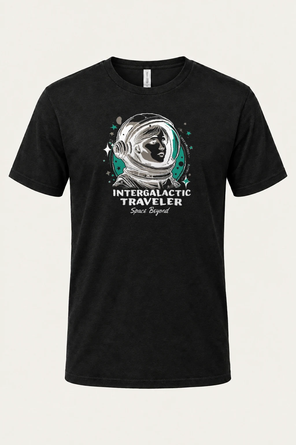 "Intergalactic Traveler" Heavyweight Unisex Crewneck T-shirt | Gildan 5000