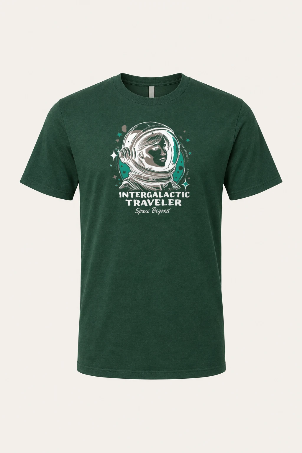 "Intergalactic Traveler" Heavyweight Unisex Crewneck T-shirt | Gildan 5000