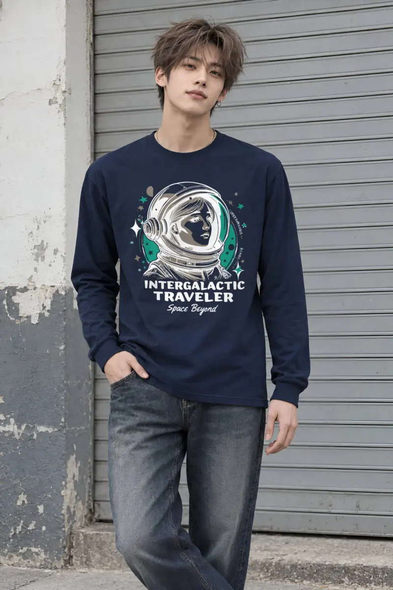 "Intergalactic Traveler" Unisex Longsleeve T-shirt