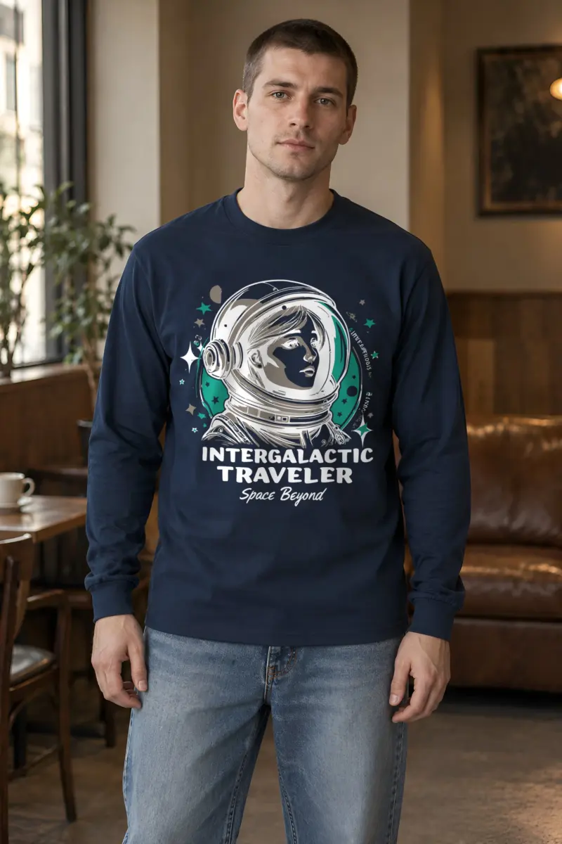 "Intergalactic Traveler" Unisex Longsleeve T-shirt