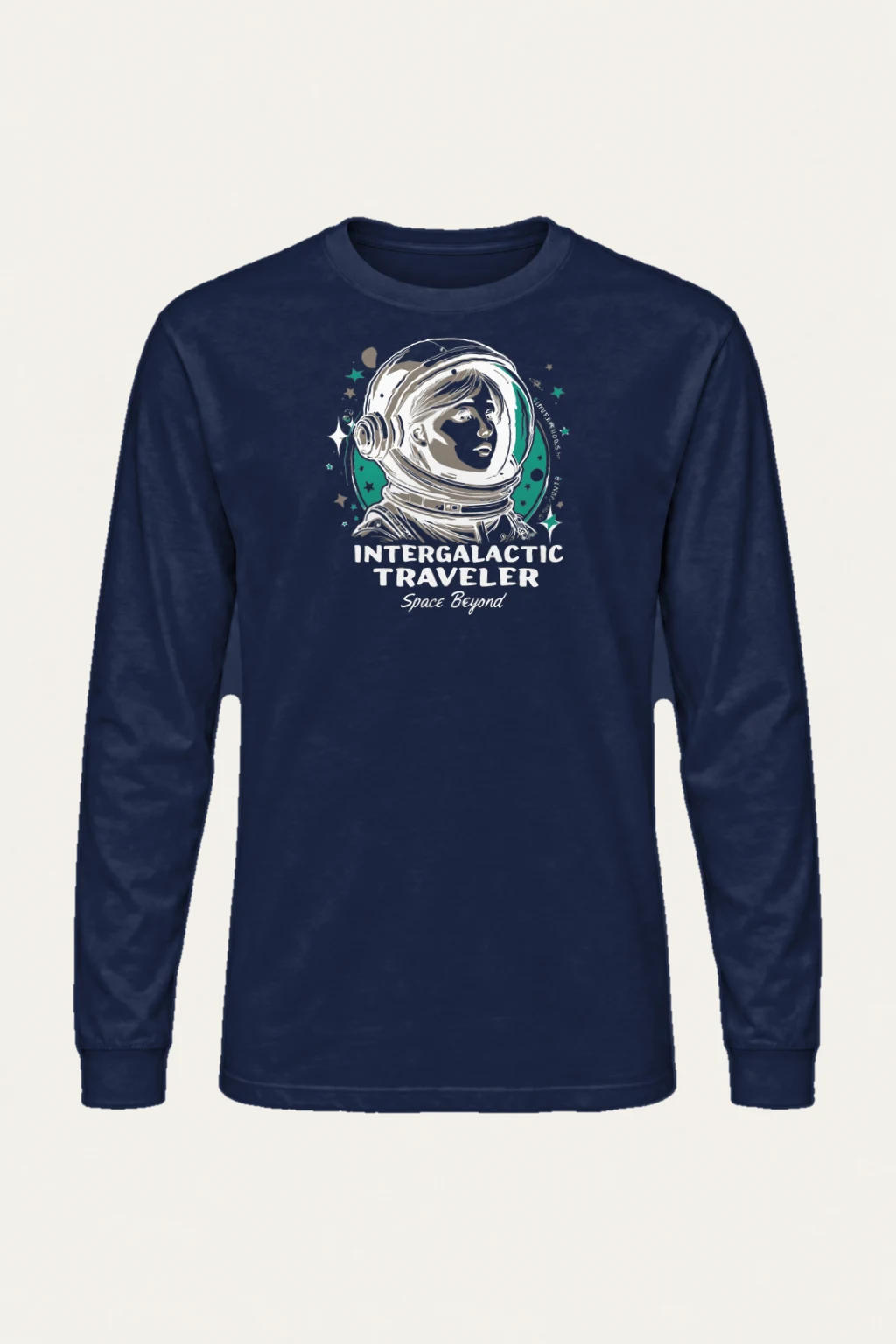 "Intergalactic Traveler" Unisex Longsleeve T-shirt | Gildan 2400