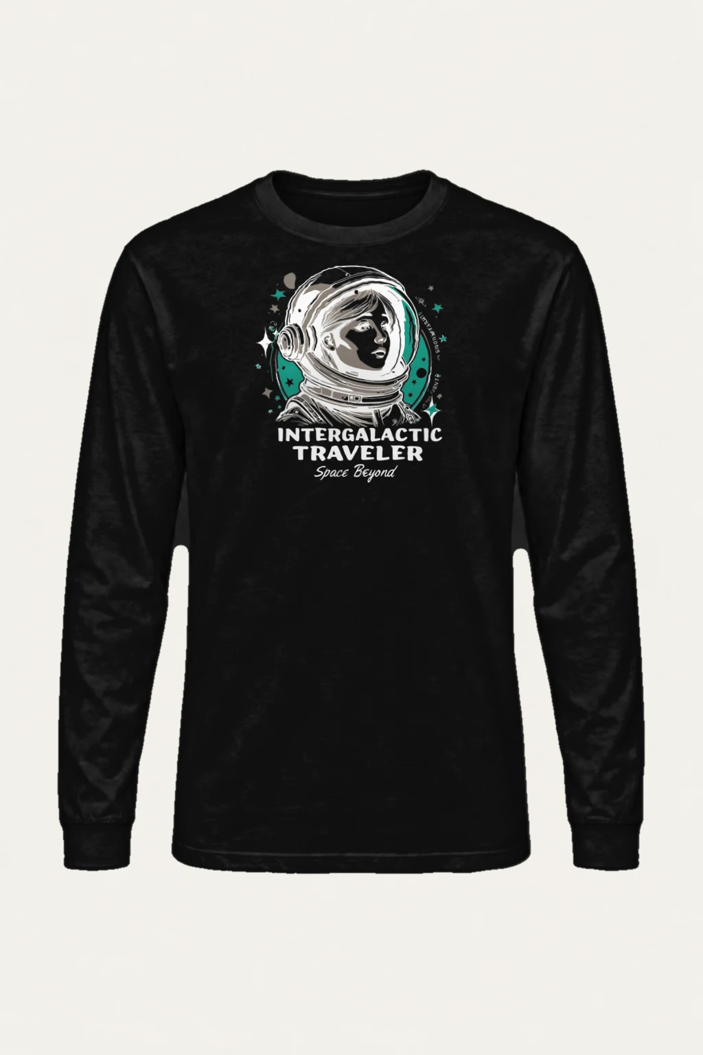 "Intergalactic Traveler" Unisex Longsleeve T-shirt | Gildan 2400