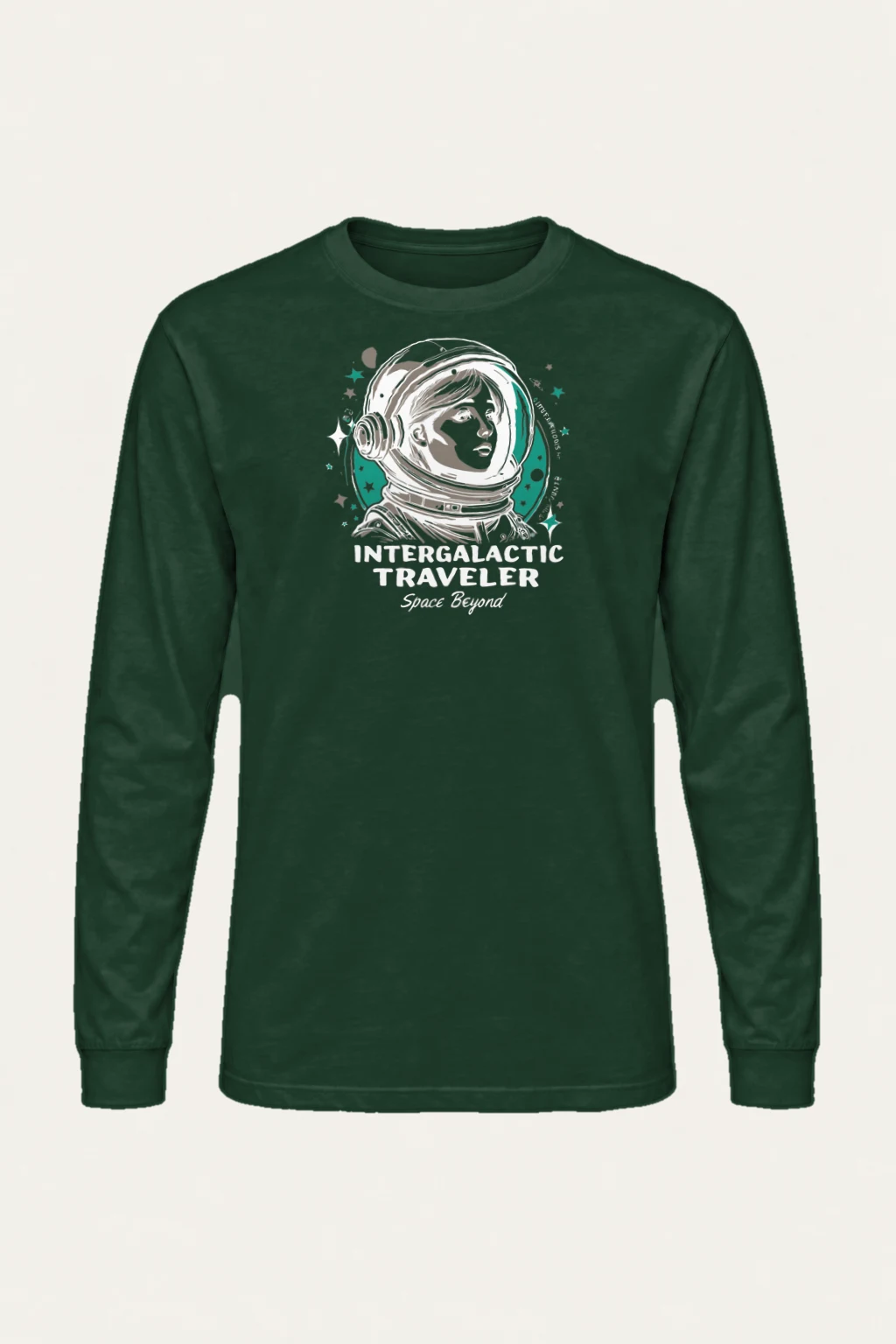 "Intergalactic Traveler" Unisex Longsleeve T-shirt | Gildan 2400