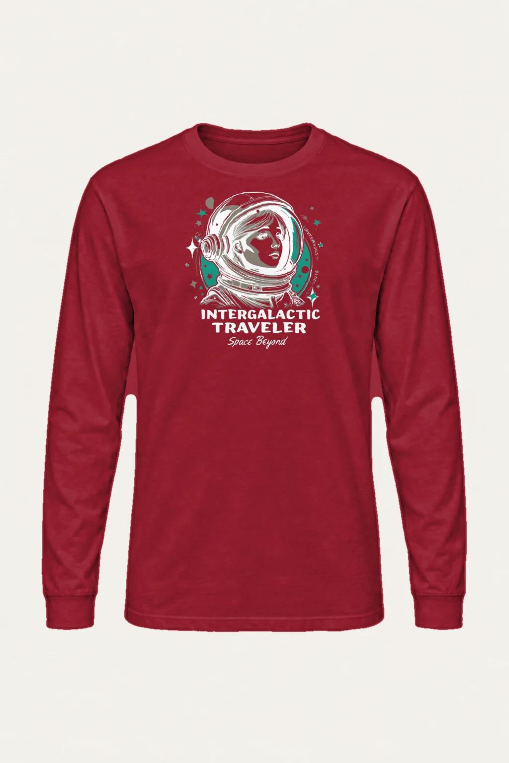 "Intergalactic Traveler" Unisex Longsleeve T-shirt | Gildan 2400