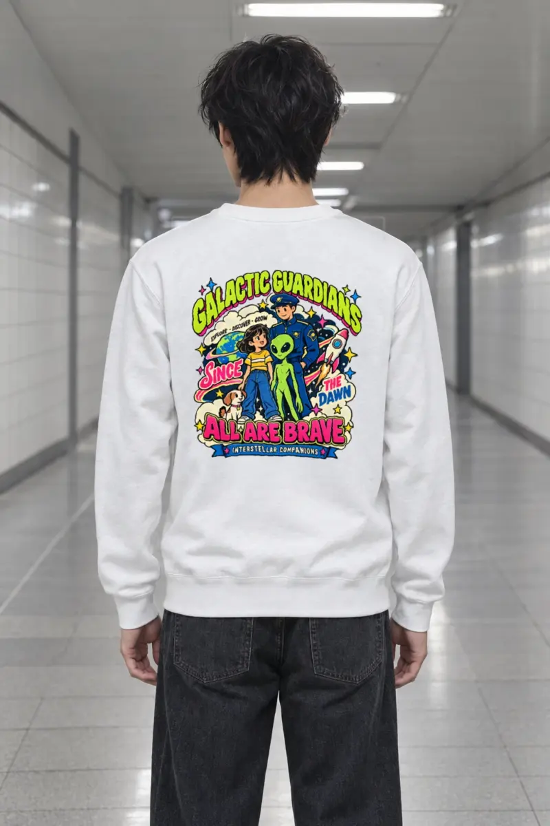 "Interstellar Companions" Heavy Blend Unisex Crewneck Sweatshirt