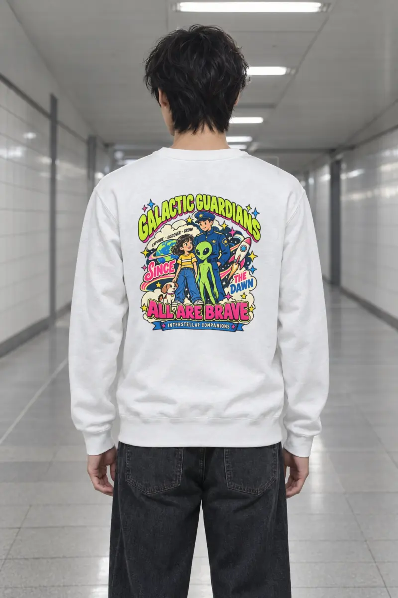 "Interstellar Companions" Heavy Blend Unisex Crewneck Sweatshirt